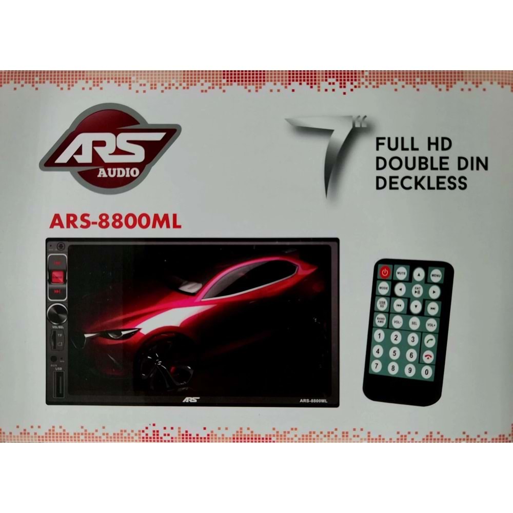 Ars-8800A 7 İnç Double Teyp (Geri Görüş Kameralı)