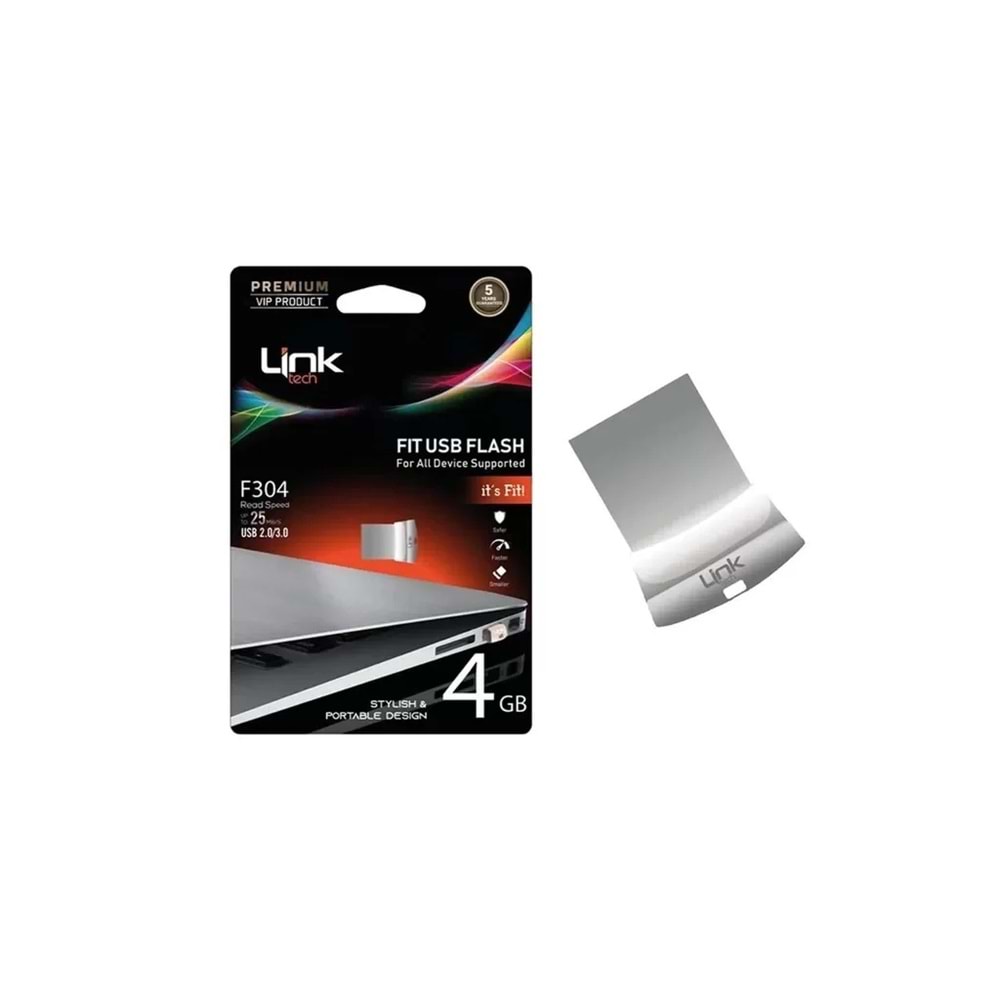 Linktech Fit Premium F304 4Gb Mini Usb Metal Flash Bellek