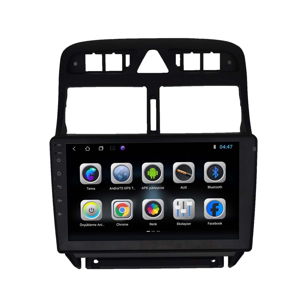 Peugeot 307 2001-2008 9 İnç Multimedya Teyp Çerçevesi