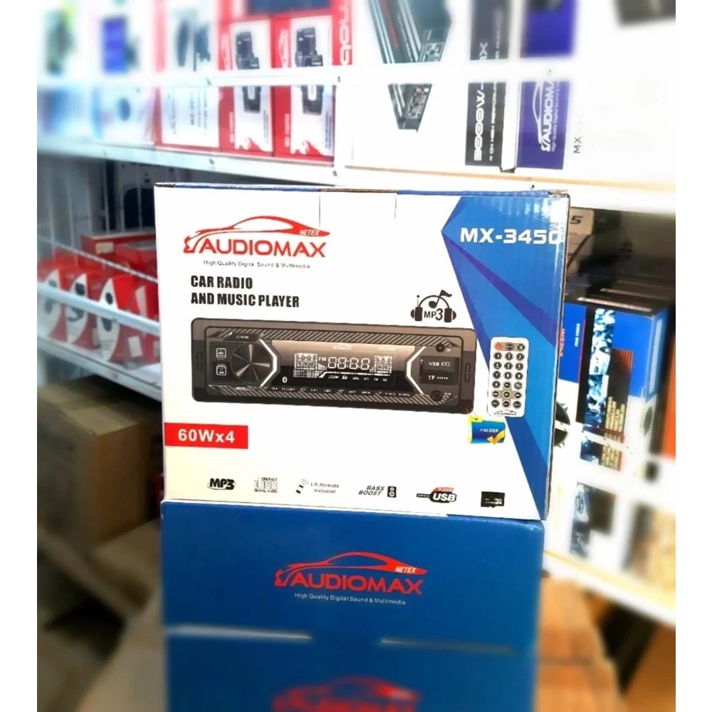 Audiomax MX 3450 4x60w Oto Teyp