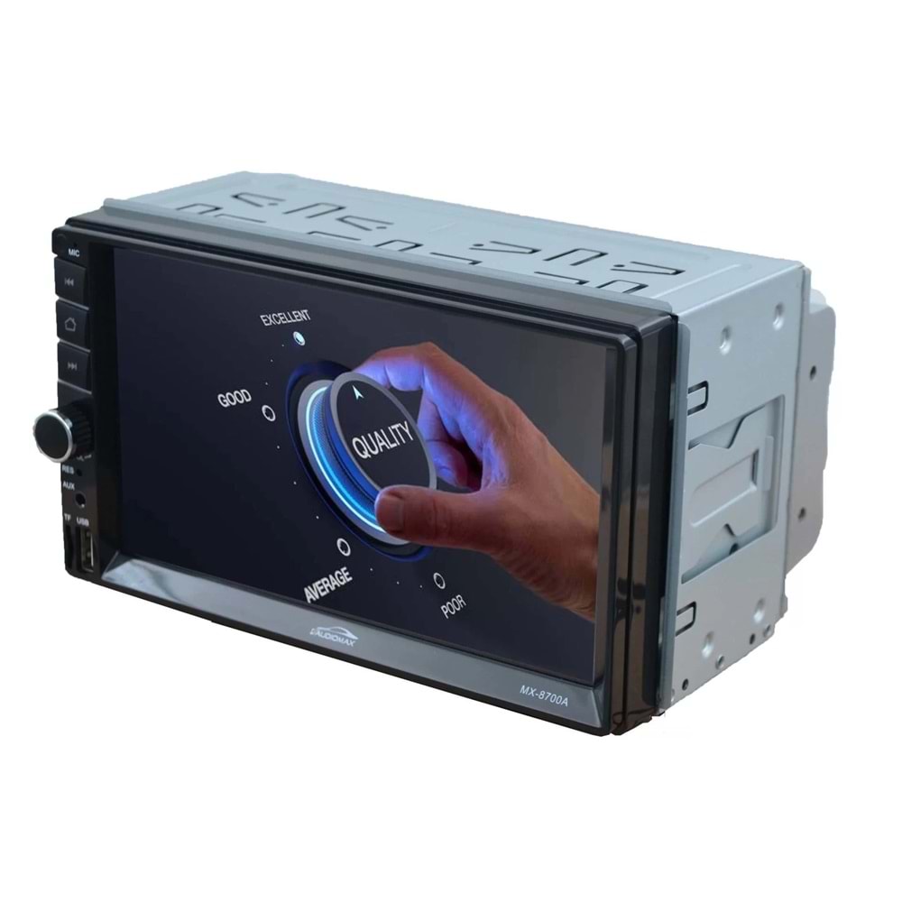 Audiomax Mx-8700A 7 İnç Android 12 Tuşlu 2+32Gb + Geri Görüş Kamerası