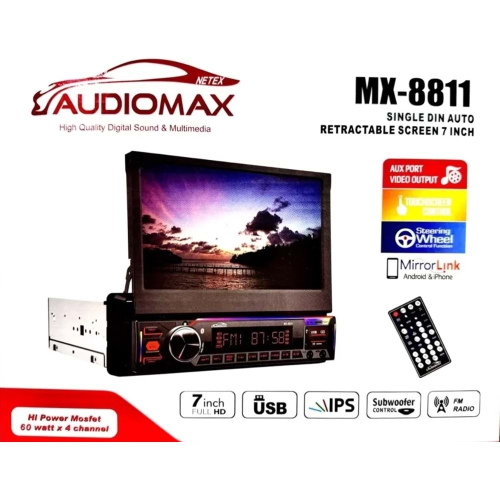 Audiomax MX-8811 İndash Teyp