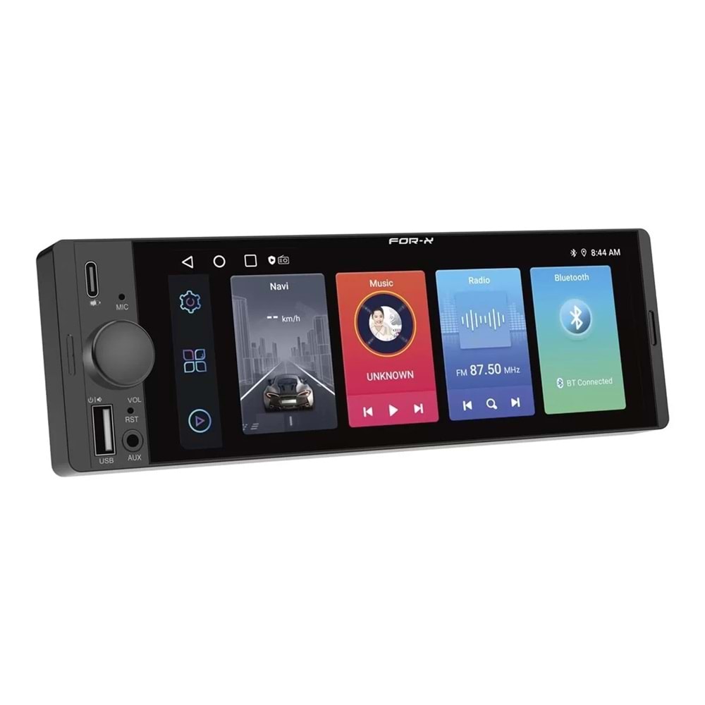 Forx X-450A 1 Din 6.36 HD Android Multimedya Sistemi CarPlay & Android Auto