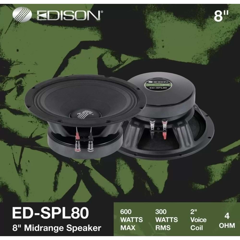 Edison ED-SPL80 20cm 300 Rms Midrange