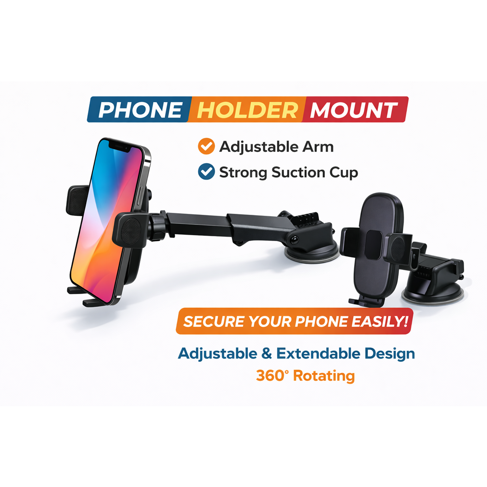 CARBOON Car-553 Torpido ve Cama Uyumlu Telefon Tutacağı