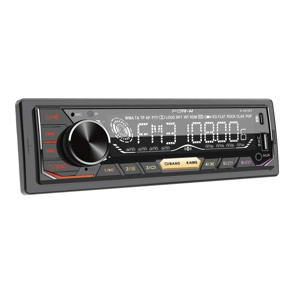 Forx X-401BT 4×60W Bluetooh Oto Teyp