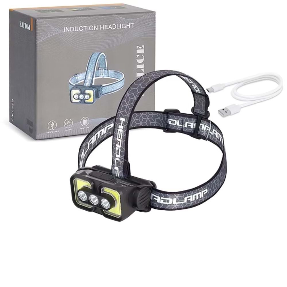 PS-2363 POLICE SENSÖRLÜ KAFA FENERİ