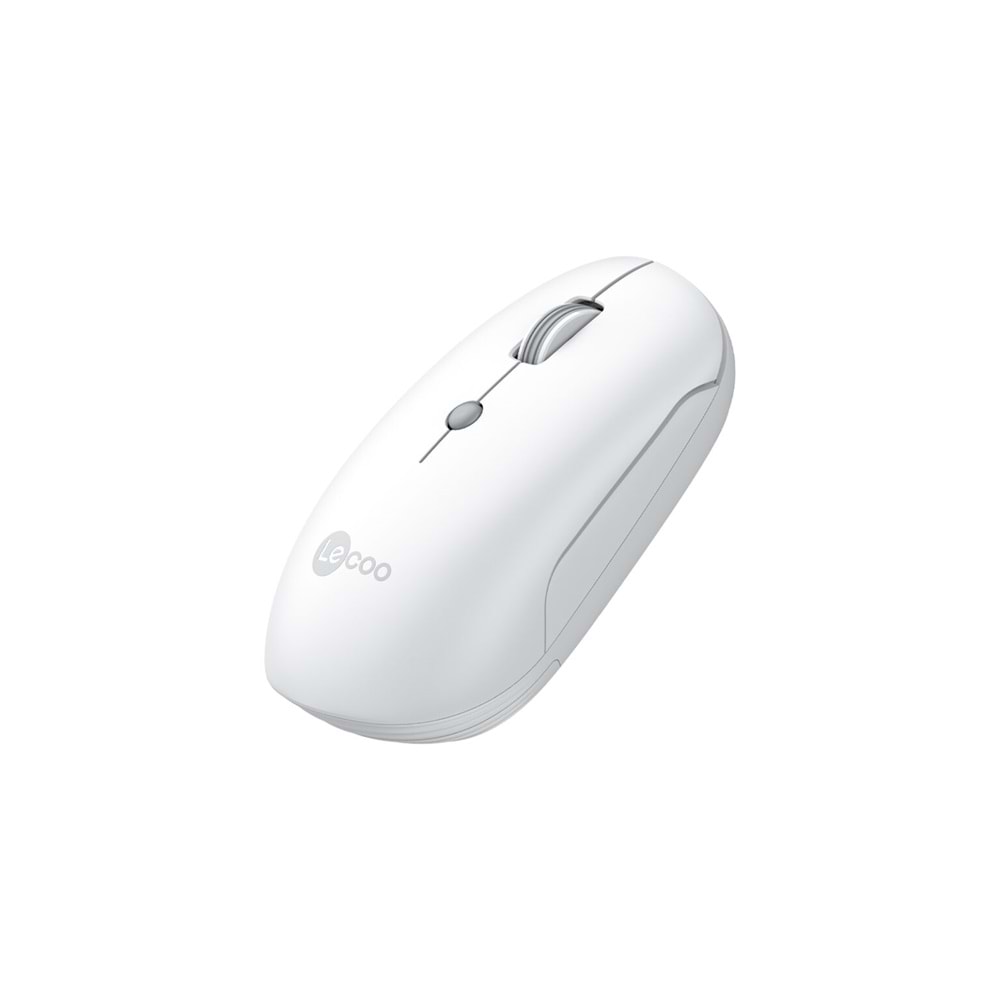 Lenovo Lecoo WS211 Şarj Edilebilir . Bluetooth Kablosuz sesiz Mouse Beyaz