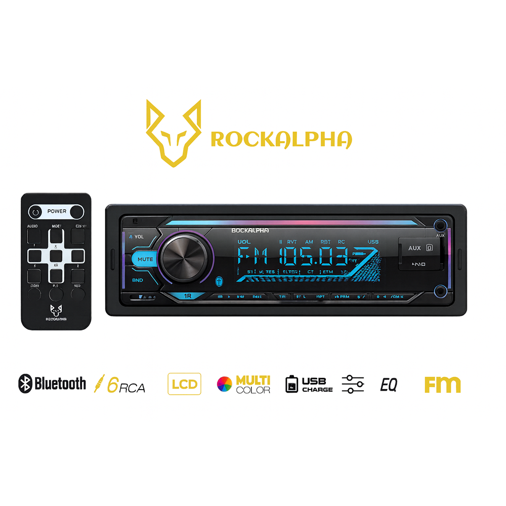 ROCKALPHA RA 5000 OTO TEYP 3 ANFİ ÇIKIŞLI