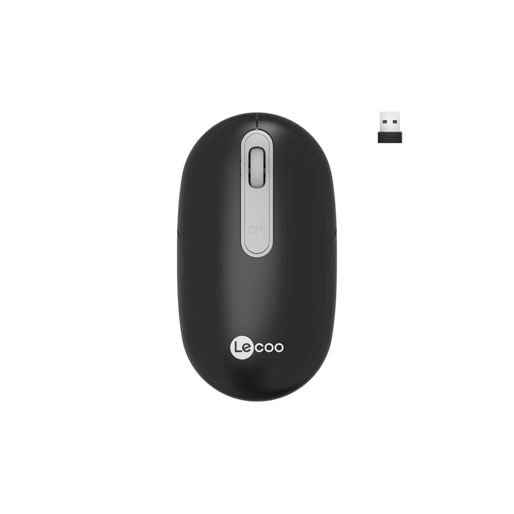 Lenovo Lenovo Lecoo WS207 Şarj Edilebilir Kablosuz Mouse Siyah