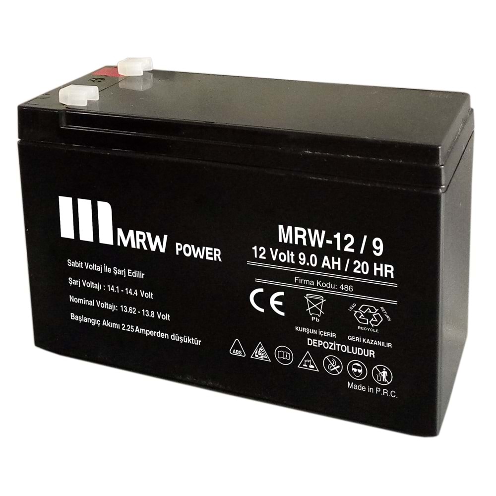 MERVESAN MRW-12/9 12V 9A KURU AKÜ