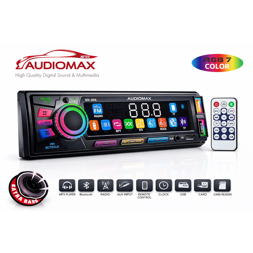 AUDİOMAX MX-888 OTO TEYP