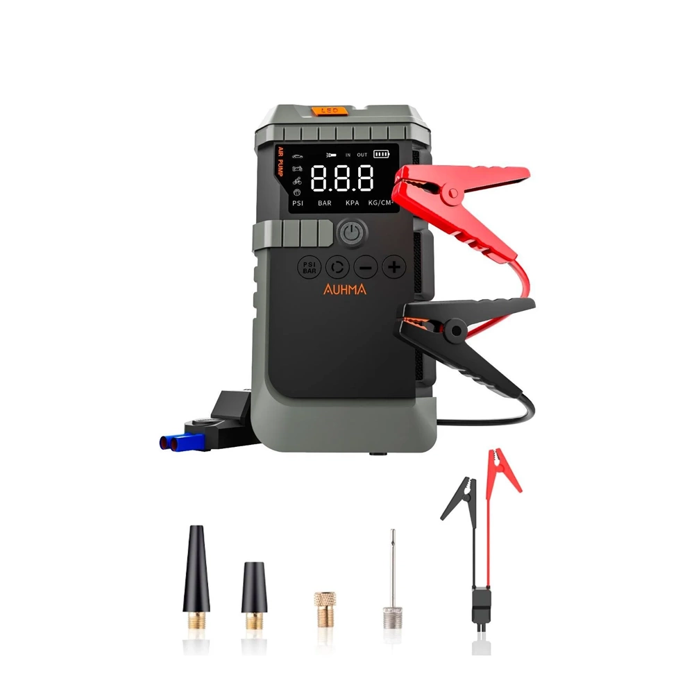 AUHMA A7711 Taşınabilir Akü Takviyeli Kompresörlü Hava Pompası