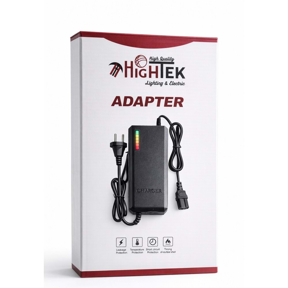 HİGHTEK HT-7222 24V 20A ELEKTRİKLİ BİSİKLET-MOTOSİKLET ŞARJ ADAPTÖRÜ