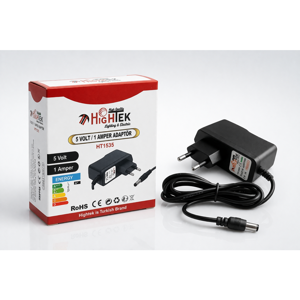 HİGHTEK HT-1535 5V 1A PLASTİK KASA ADAPTÖR