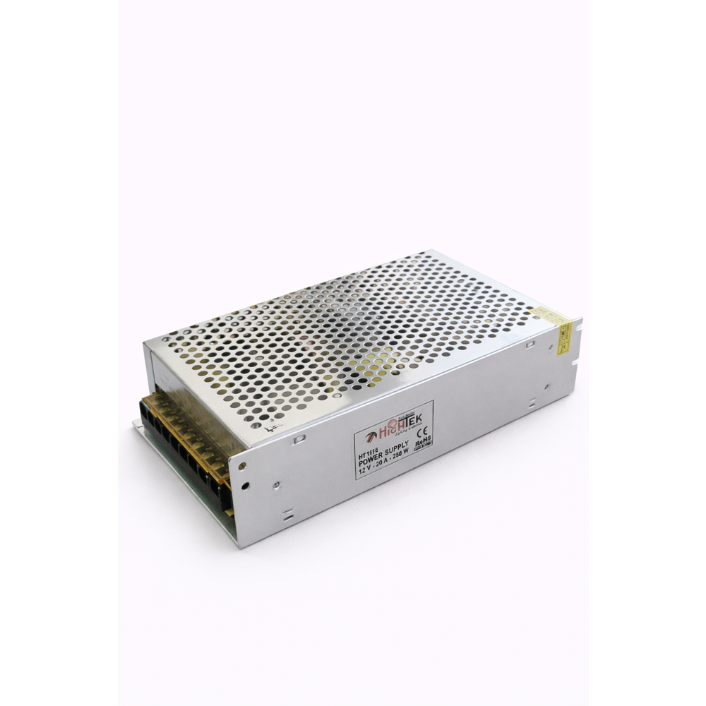 HİGHTEK HT-1118 12V 20A KALIN METAL KASA ADAPTÖR