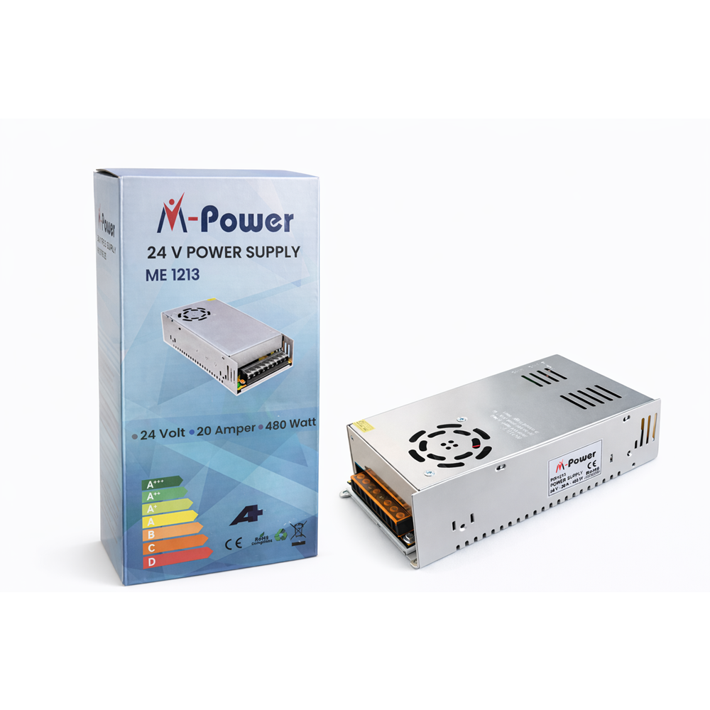 M-POWER ME1213 24V 20A METAL KASA ADAPTÖR