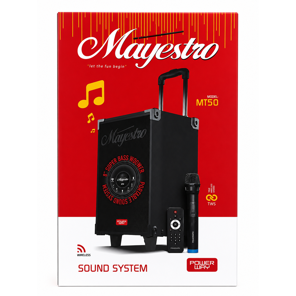 POWERWAY MAYESTRO MT50 TAŞINABİLİR BLUETOOTH HOPARLÖR