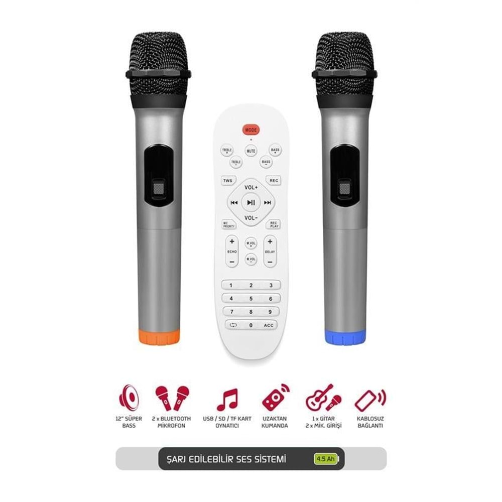 POWERWAY MAYESTRO MT90 TAŞINABİLİR BLUETOOTH HOPARLÖR