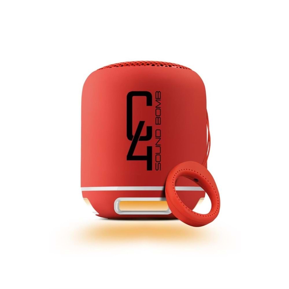 POWERWAY C4 BLUETOOTH HOPARLÖR (KIRMIZI)