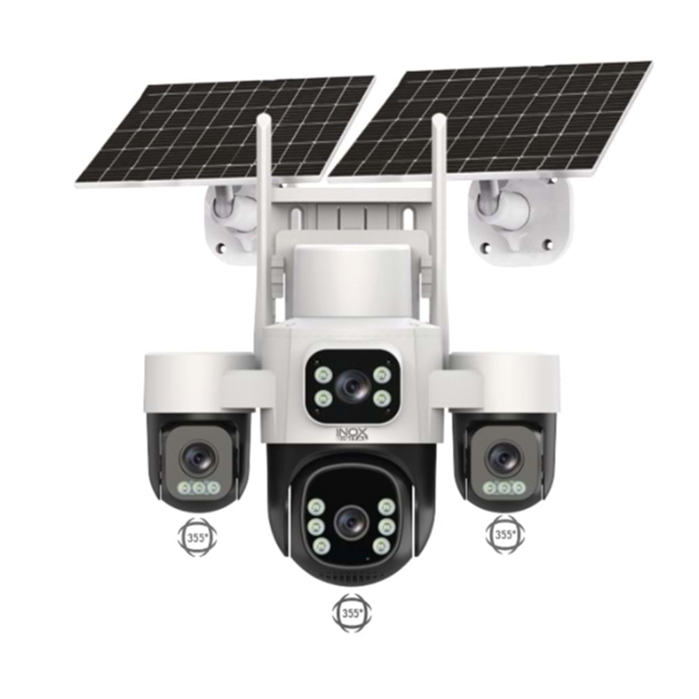 INOX-X24 4G SOLAR ESİM 6 MOTOR 3PT KAMERA (KOLİ 8 ADET )