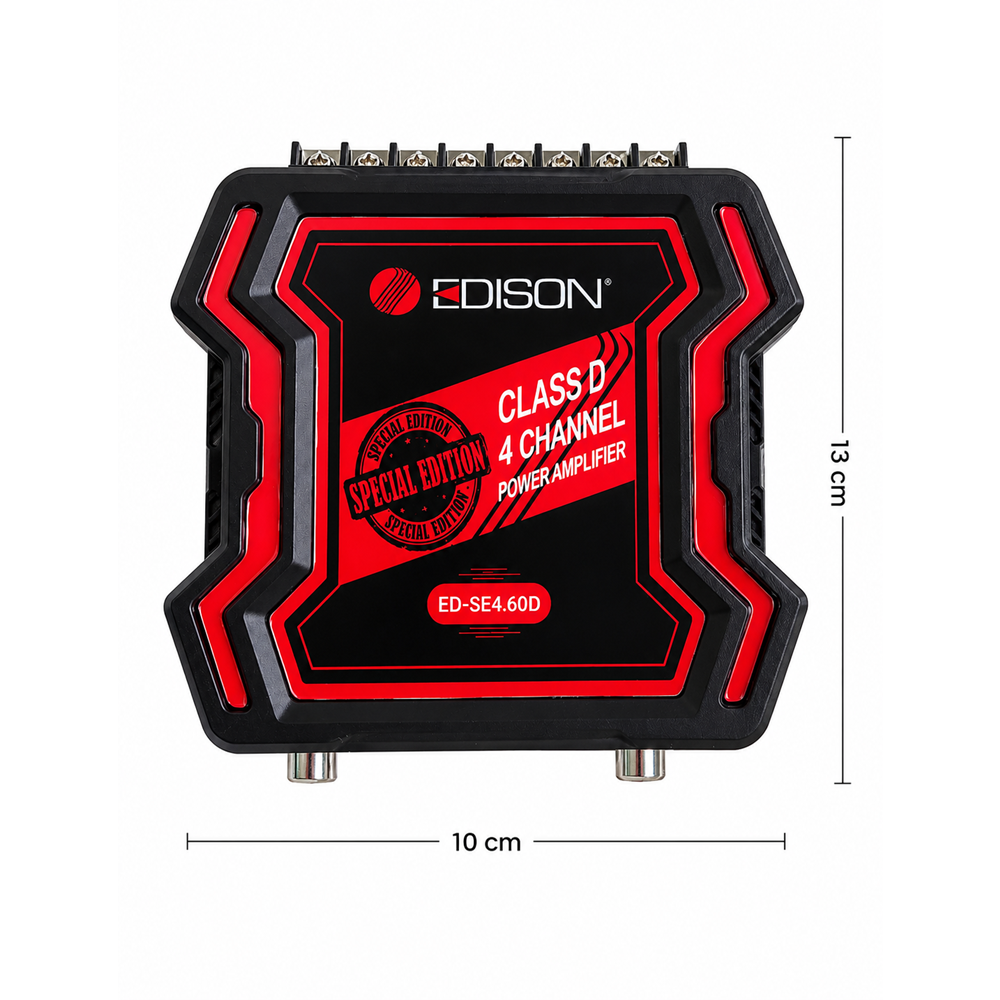 Edison ED-SE4.60D 4 Kanal Ultra Küçük 4x60 Micro Amfi 128x101x42mm