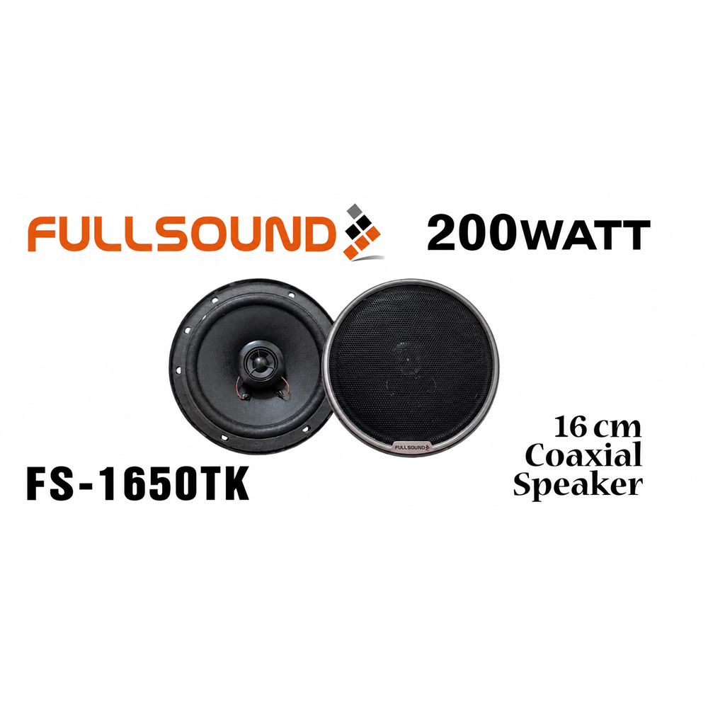 FULLSOUND FS-1650TK 16CM TWEETERLI KAPAKLI OTO HOPARLÖR TAKIMI
