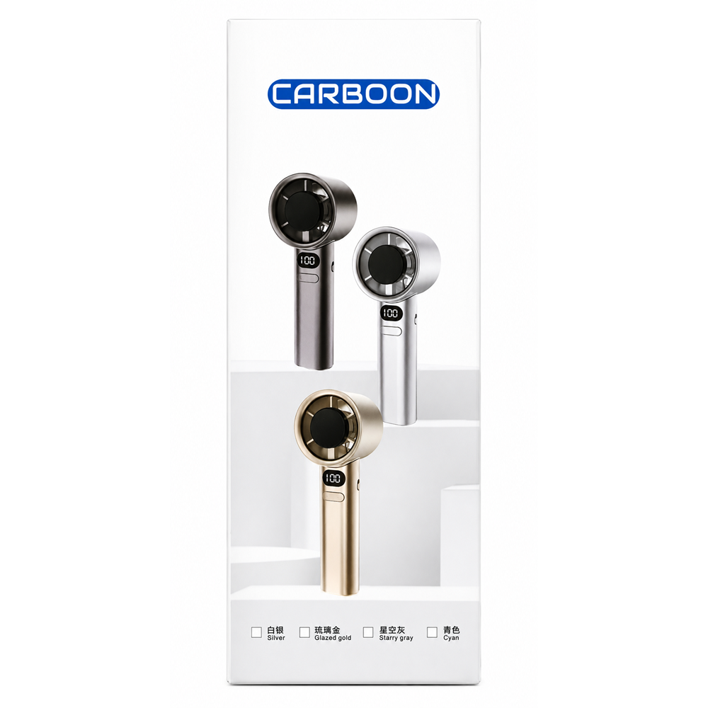 CARBOON DD5007 DİJİTAL EKRABLI ŞARŞLI EL VANTİLATÖRÜ