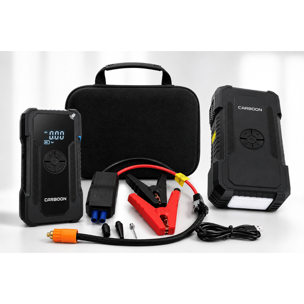 Carboon CAR-77 12000mAh Araç Takviye ve Hava Kompresörü 45W Type-C