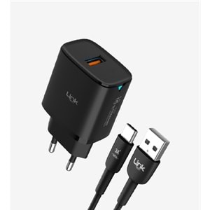 Linktech C303 18W Hızlı Şarj Cihazı Type-c Kablolu