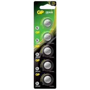 GP CR 1632 Lityum Pil 5'li