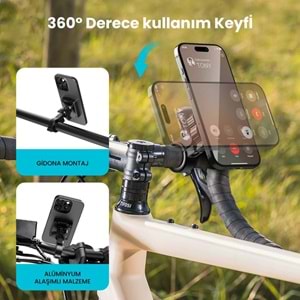 Bix BPH06 Bisiklet / Motosiklet Telefon Tutucu – Hızlı Kilit Gidon Tabanlı