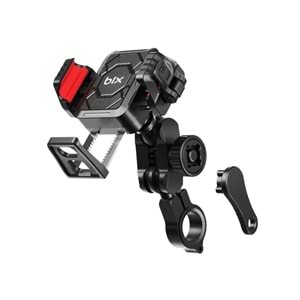 BİX BPH04 Gidon Bağlantılı Motosiklet Bisiklet Telefon Tutucu