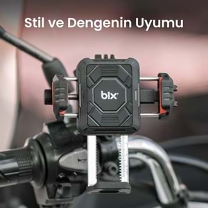 BİX BPH04 Gidon Bağlantılı Motosiklet Bisiklet Telefon Tutucu