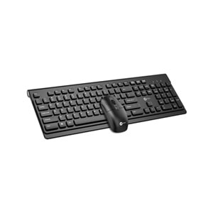 Lenovo Lecoo KW203 Kablosuz Türkçe Q Klavye & Mouse Set Siyah
