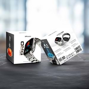 HiFuture Ultra3 PRO Bluetooth 5.3 AMOLED Ekran 2.04 inç 52mm Akıllı Saat Siyah