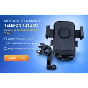 CARBOON F-06 MOTOSİKLET BİSİKLET TELEFON TUTUCU