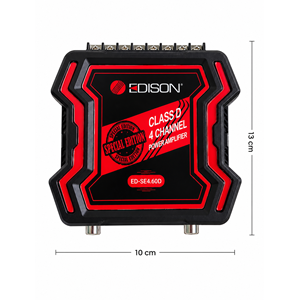 Edison ED-SE4.60D 4 Kanal Ultra Küçük 4x60 Micro Amfi 128x101x42mm