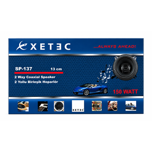 XETEC SP-137 13 cm 2 Yollu Koaksiyel Oto Hoparlör – 150 Watt