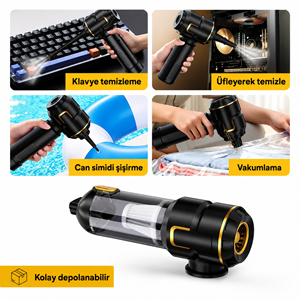 CARBOON SPR-19 100W 20000Pa Kablosuz Şarjlı Araç Süpürgesi ve Hava Üfleme