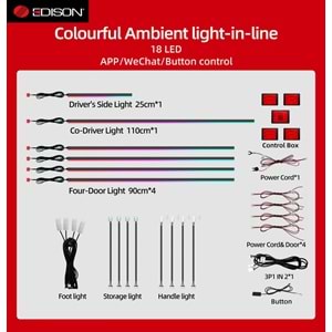 RGB64 EDİSON ARAÇ UNİVERSAL AMBİYANS