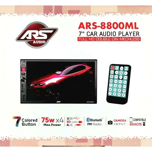 Ars-8800A 7 İnç Double Teyp (Geri Görüş Kameralı)
