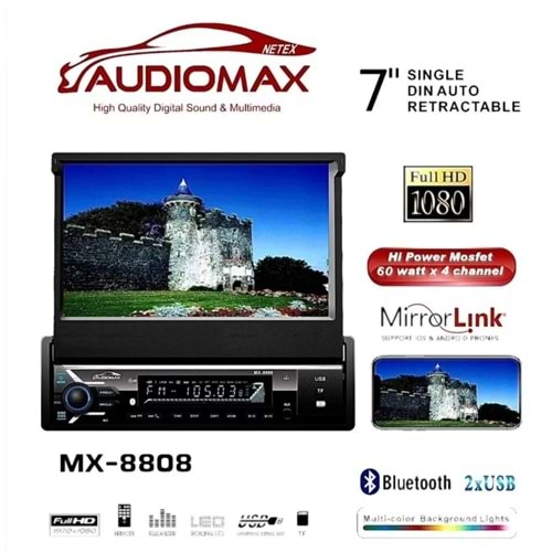 Audiomax Mx-8808 4×60 İndash Oto Teyp