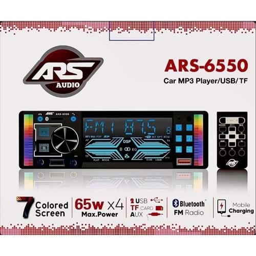 Ars Ar-6550 Geniş Ekranlı Oto Teyp App Kontrollü