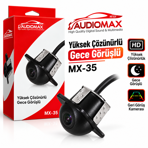 Audiomax Mx-35 Gömme Geri Görüş Kamerası