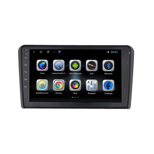 Audi A3 2007-2012 9 İnç Oem Multimedya Teyp Çerçevesi