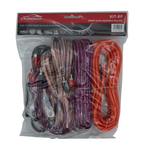 Kit-8 8Ga Amfi Tesisat Kablo Seti (Y Kablo Hediyeli)