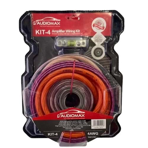 Audiomax KİT-4 4Ga Kablo Set