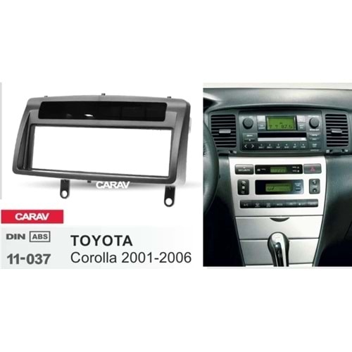 Toyota Corolla 2001-2006 Teyp Çerçevesi Ceplikli
