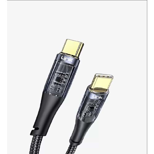 Linktech LCA-K670 Çift Yönlü 100W Type-C Şarj Kablosu
